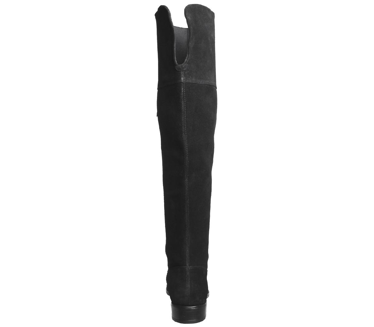 OFFICEKooper- Suede Casual Knee BootBlack Suede