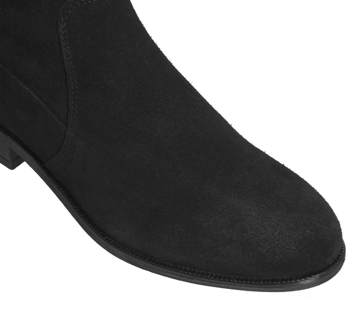 OFFICEKooper- Suede Casual Knee BootBlack Suede