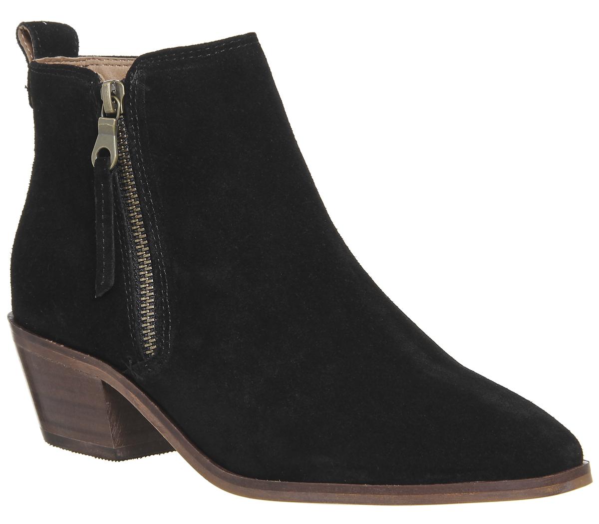 OFFICEAnnex Side Zip BootsBlack Suede