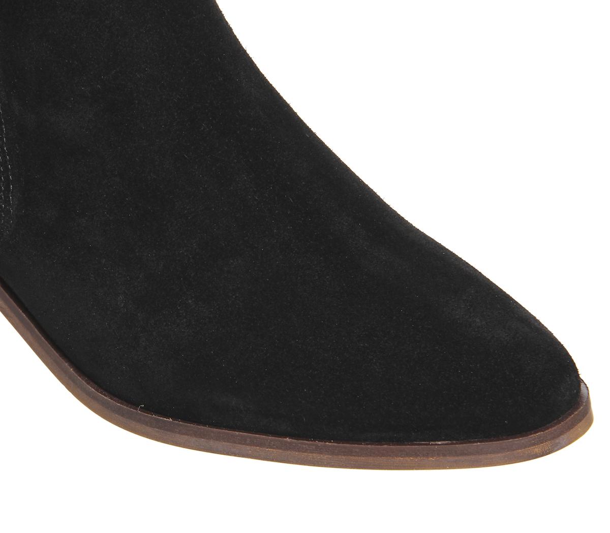 OFFICEAnnex Side Zip BootsBlack Suede