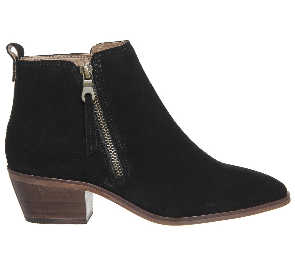 OFFICEAnnex Side Zip BootsBlack Suede