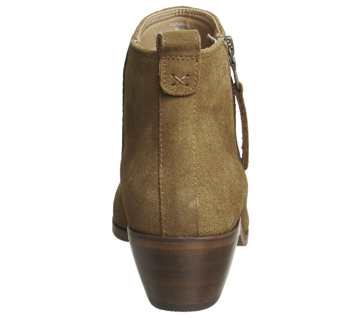OFFICEAnnex- Low Cut Side Zip BootTan Suede