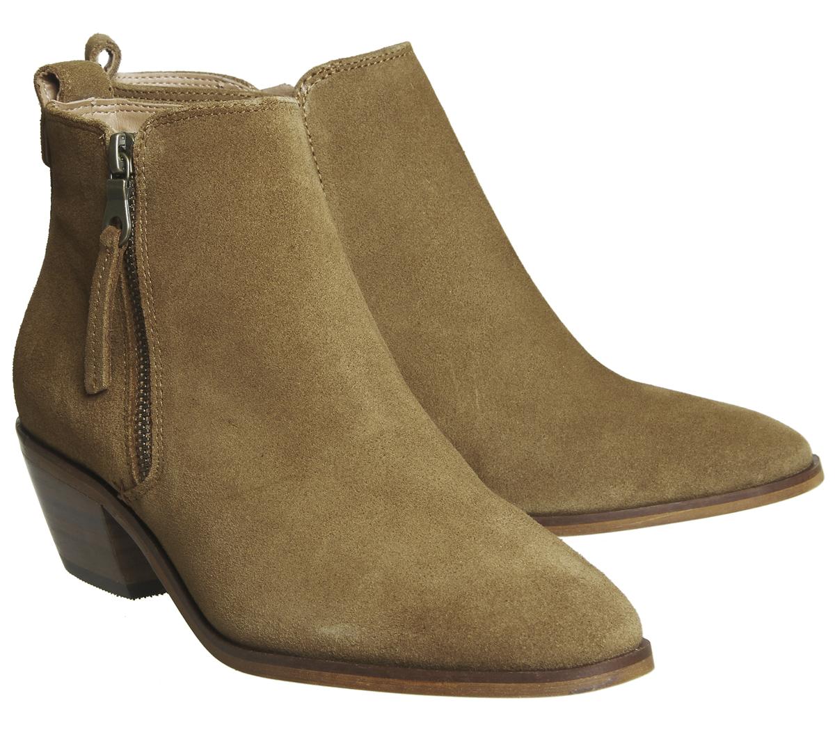 OFFICEAnnex- Low Cut Side Zip BootTan Suede