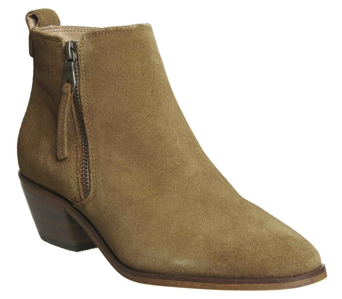 OFFICEAnnex- Low Cut Side Zip BootTan Suede
