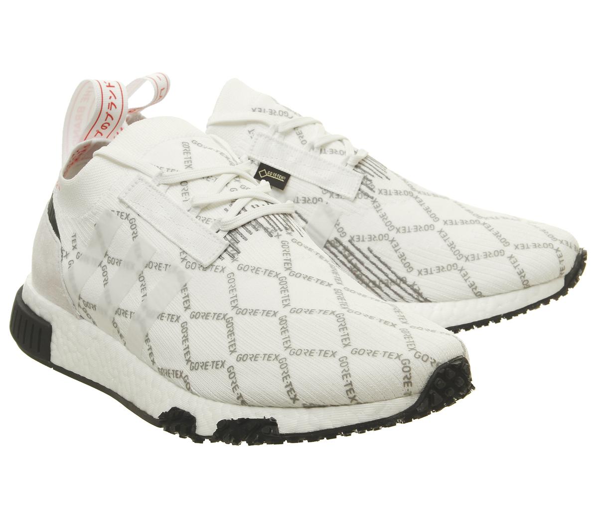 adidas Nmd Racer Primeknit Trainers Goretex White Shock Red - Women's  Trainers