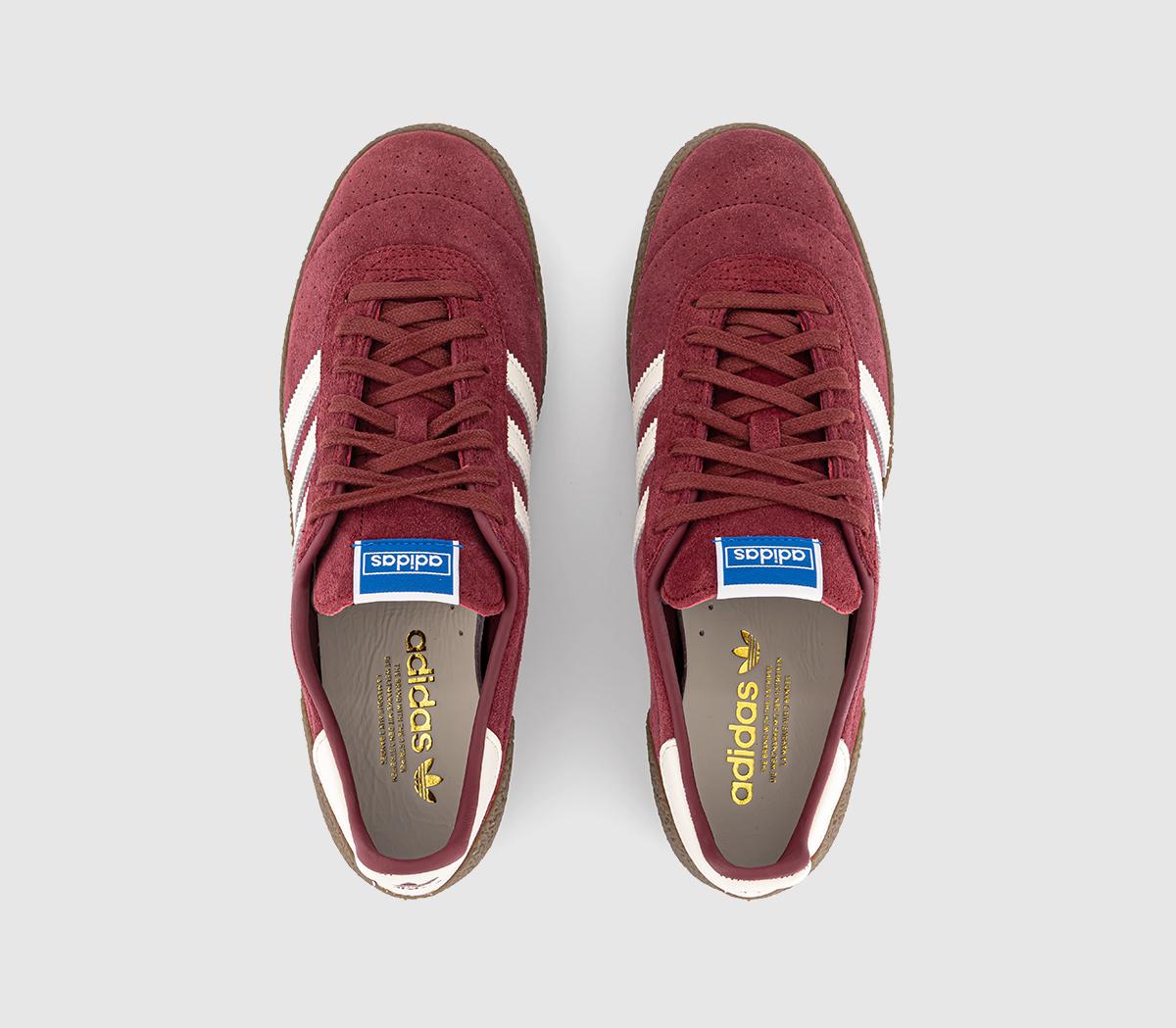 adidas Montreal 76 Trainers Noble Maroon Off White Gum - Men's