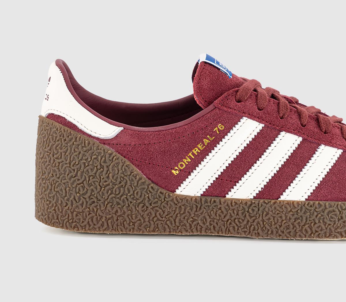 adidasMontreal 76 TrainersNoble Maroon Off White Gum