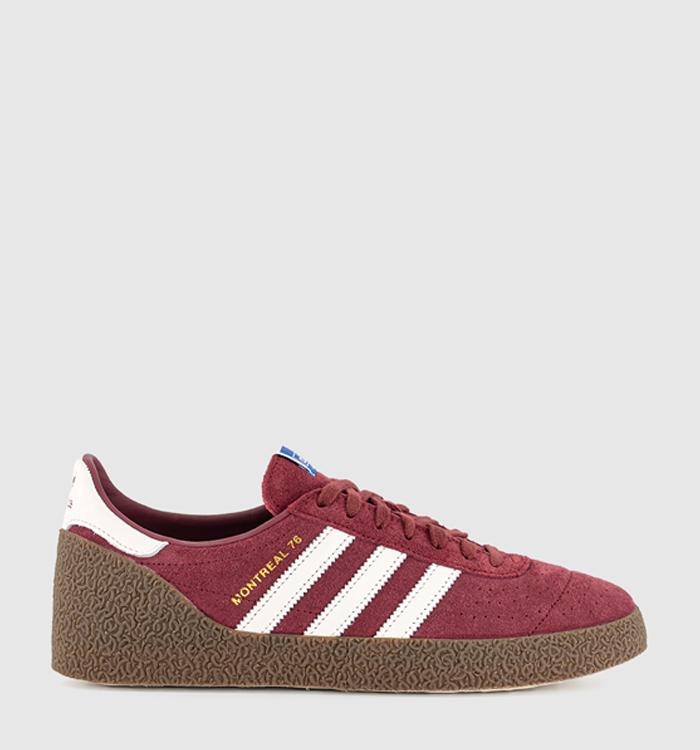 adidas Montreal 76 Trainers Noble Maroon Off White Gum