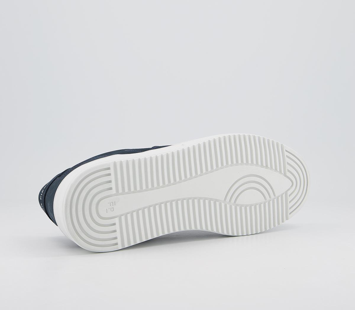 Filling Pieces Low Mondo Ripple Trainers Filling Pieces Low Mondo Ripple Trainers Navy Nubuck
