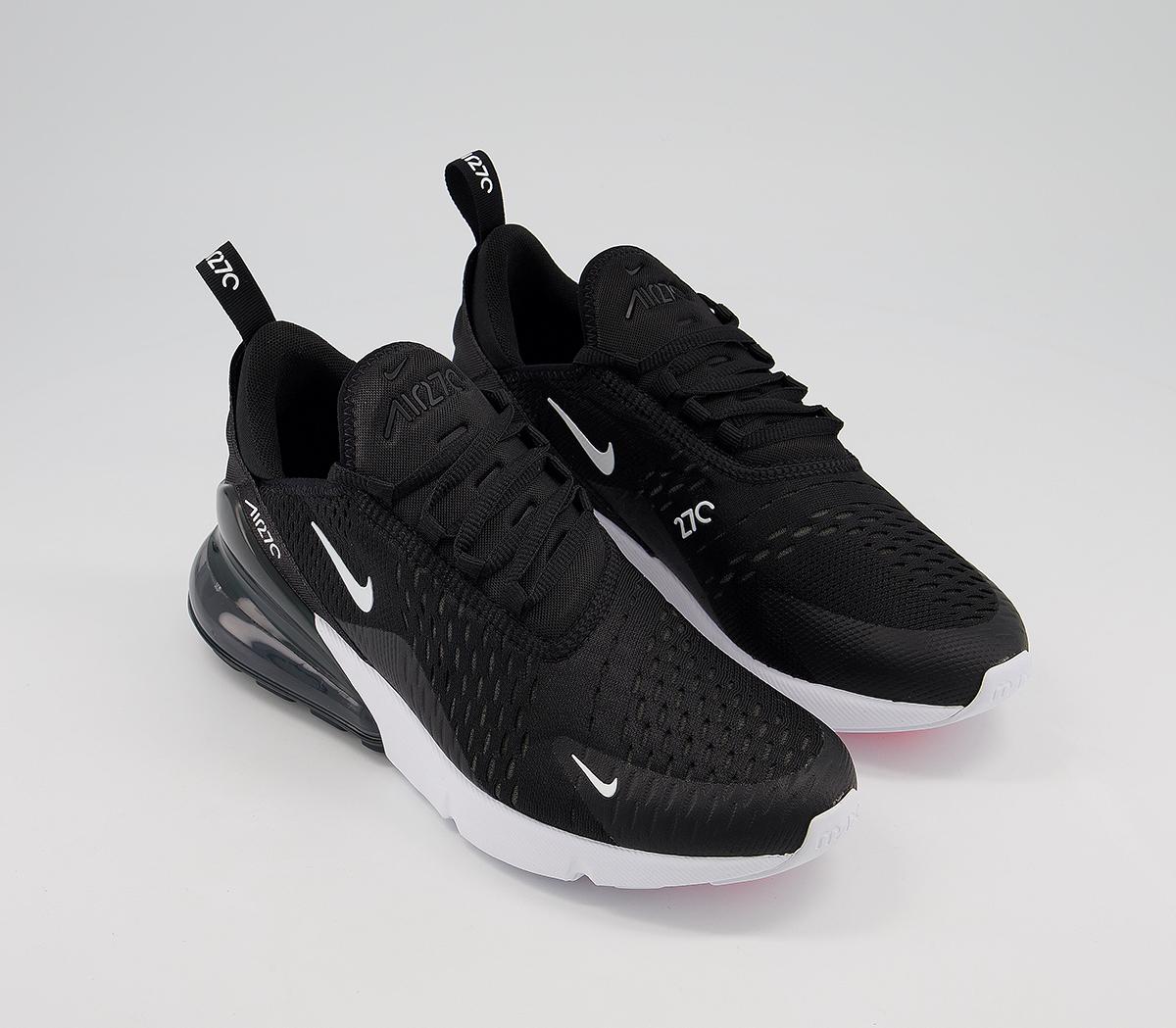 Nike Air Max 270 Trainers Black White - Nike Air Max 270