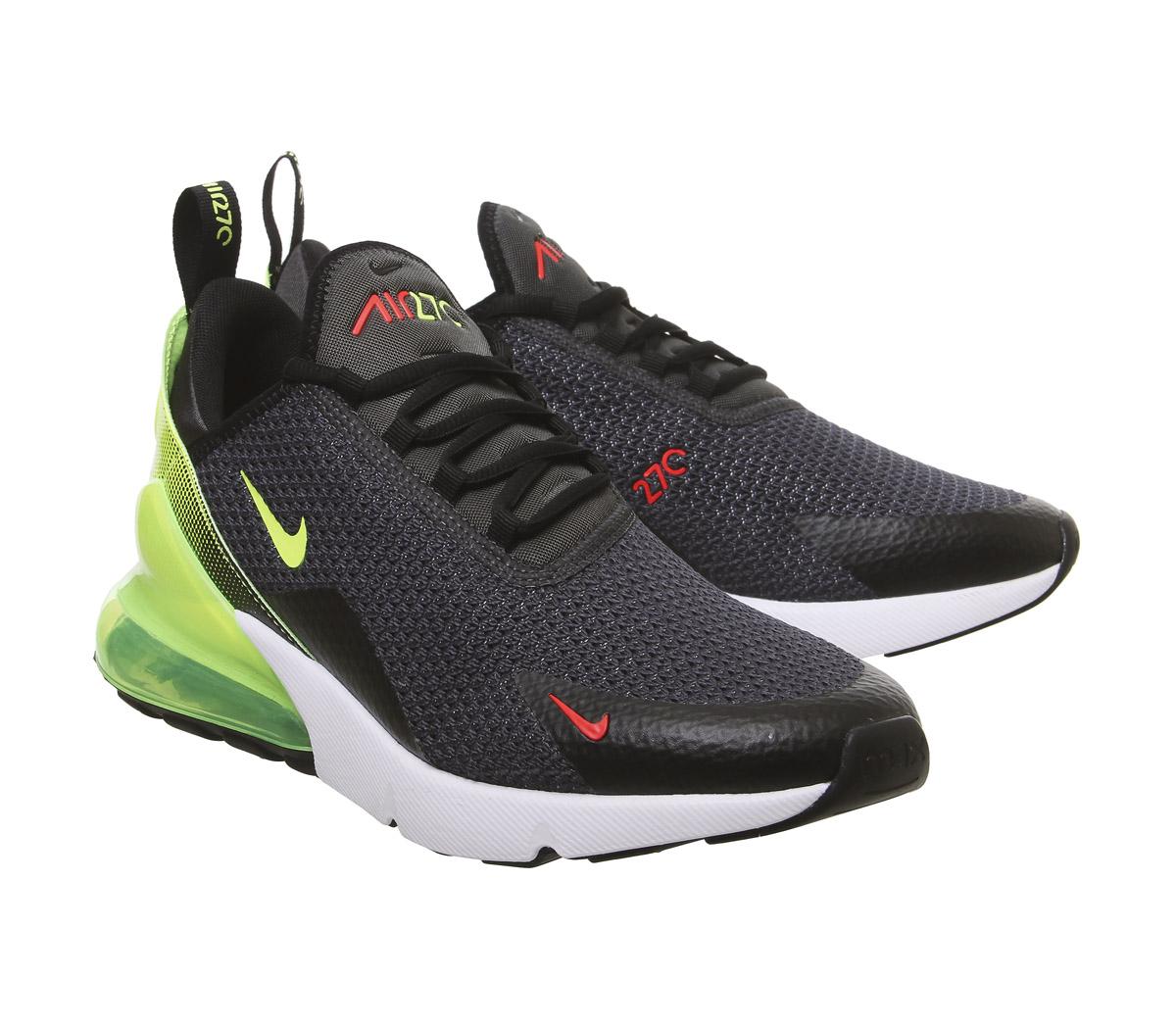 NikeAir Max 270Anthracite Volt Black Crimson White