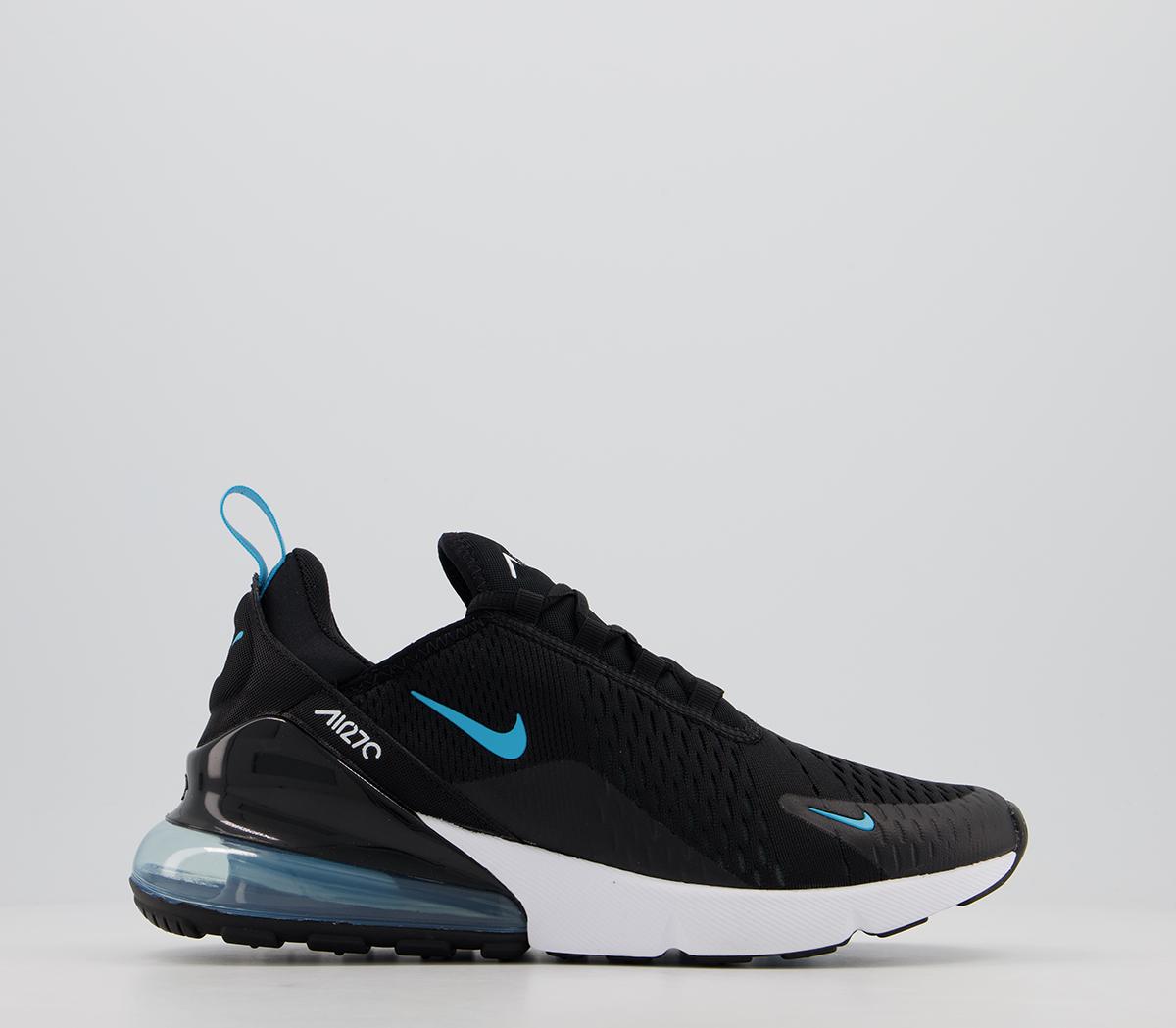 Nike air max shop 270 black-photo blue-blue fury