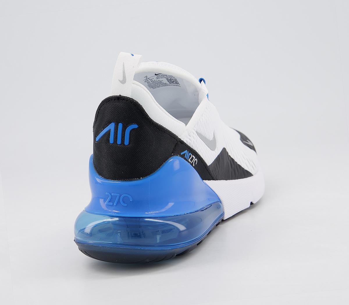 nike air max 270 white silver navy