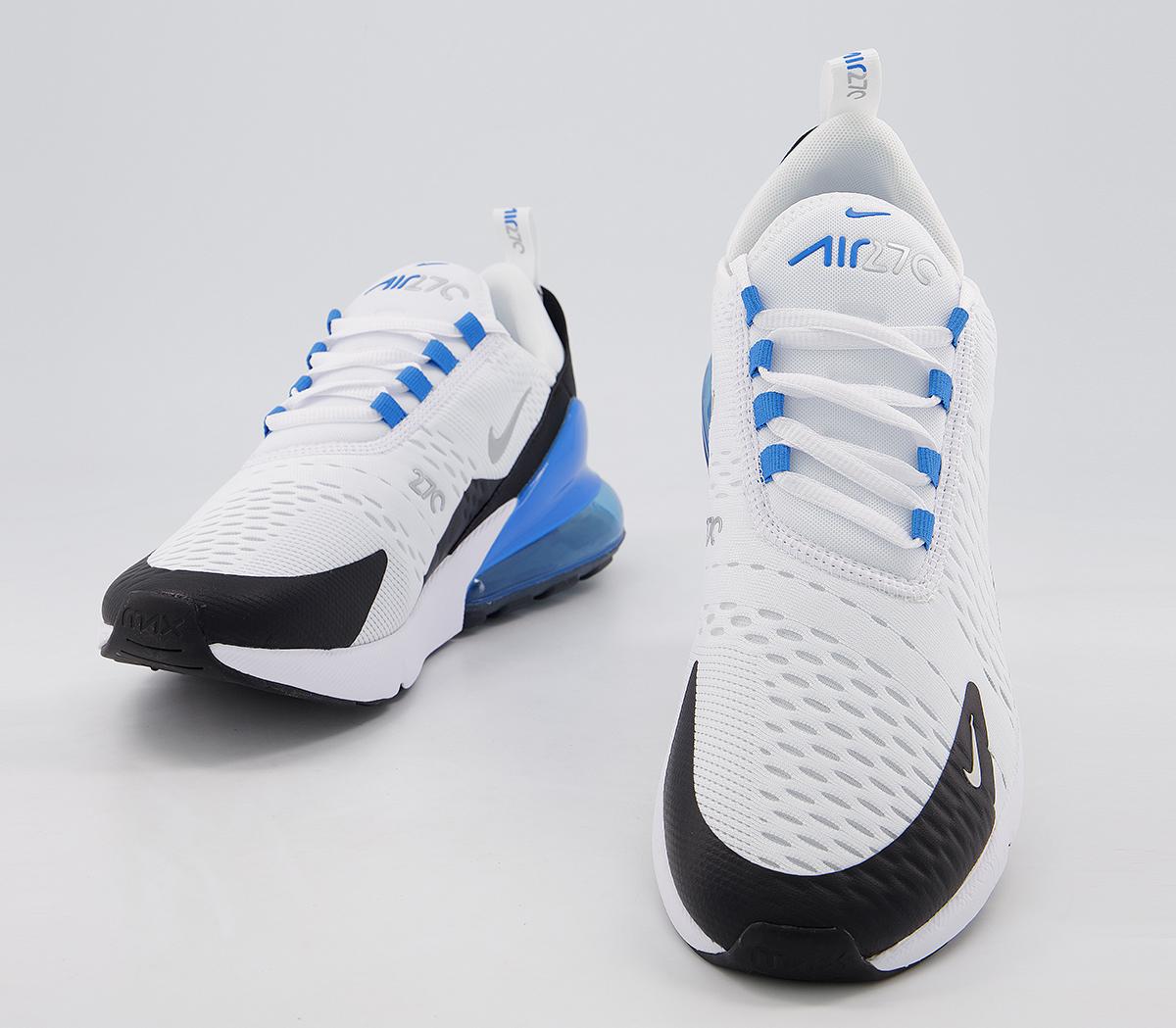 nike air max 270 white silver navy