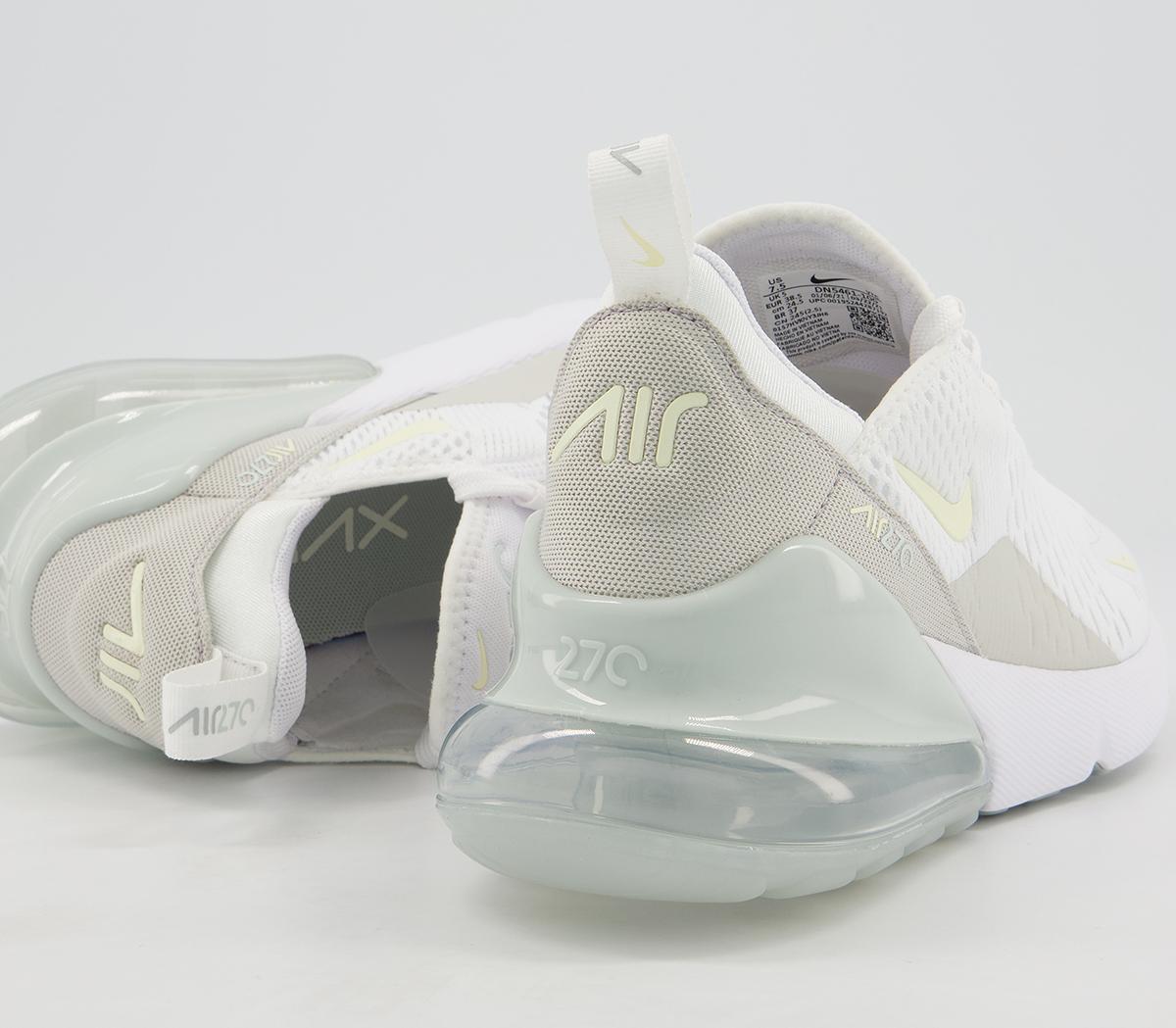 Nike Air Max 270 Trainers Nike Air Max 270 Trainers White Cashmere Grey Haze Light Bone