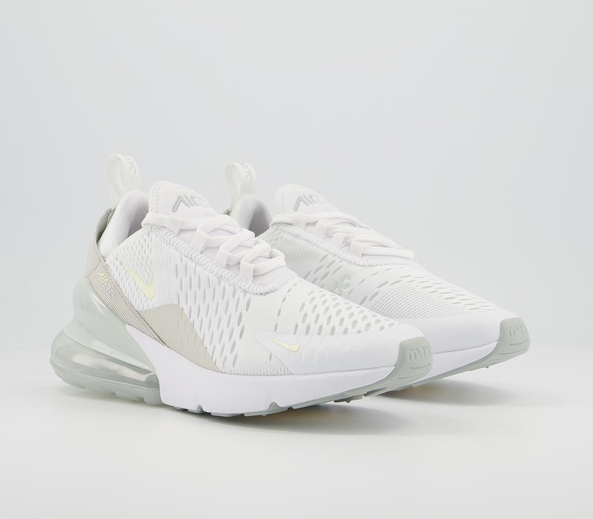 Nike Air Max 270 Trainers Nike Air Max 270 Trainers White Cashmere Grey Haze Light Bone