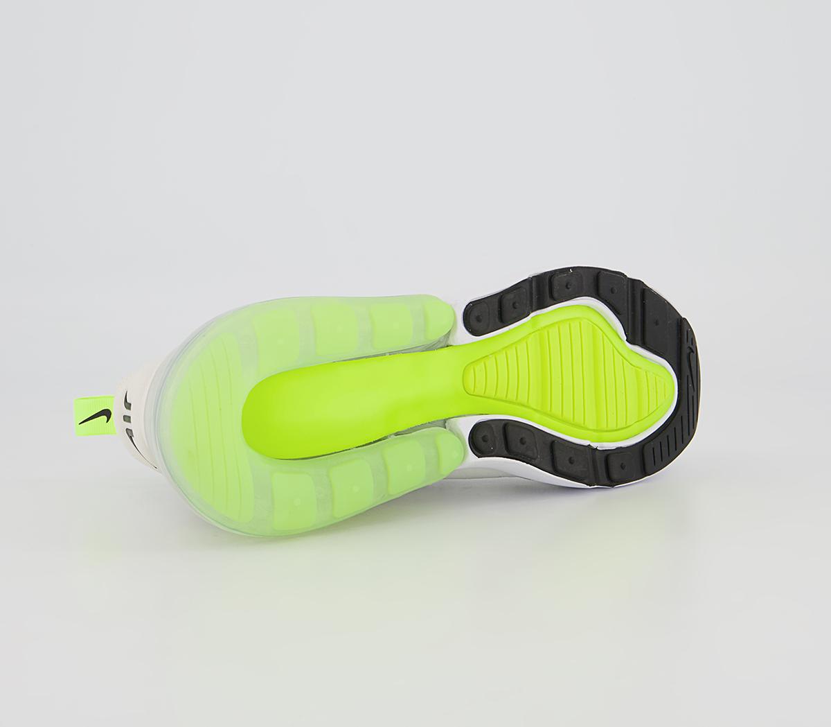 Nike Air Max 270 Trainers Nike Air Max 270 Trainers White Black Light Bone Ghost Green