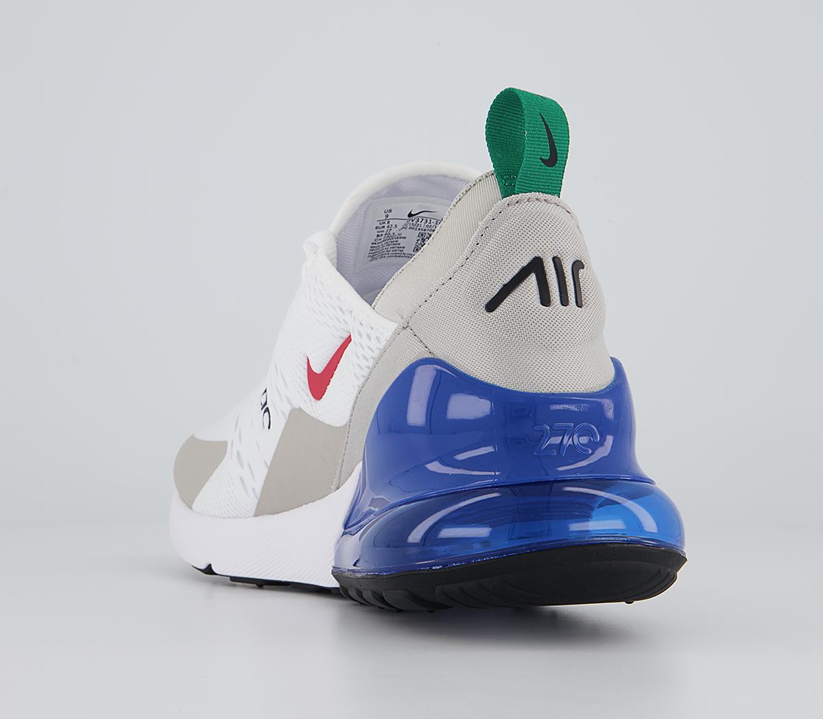 Nike Air Max 270 Trainers Nike Air Max 270 Trainers White University Red Game Royal