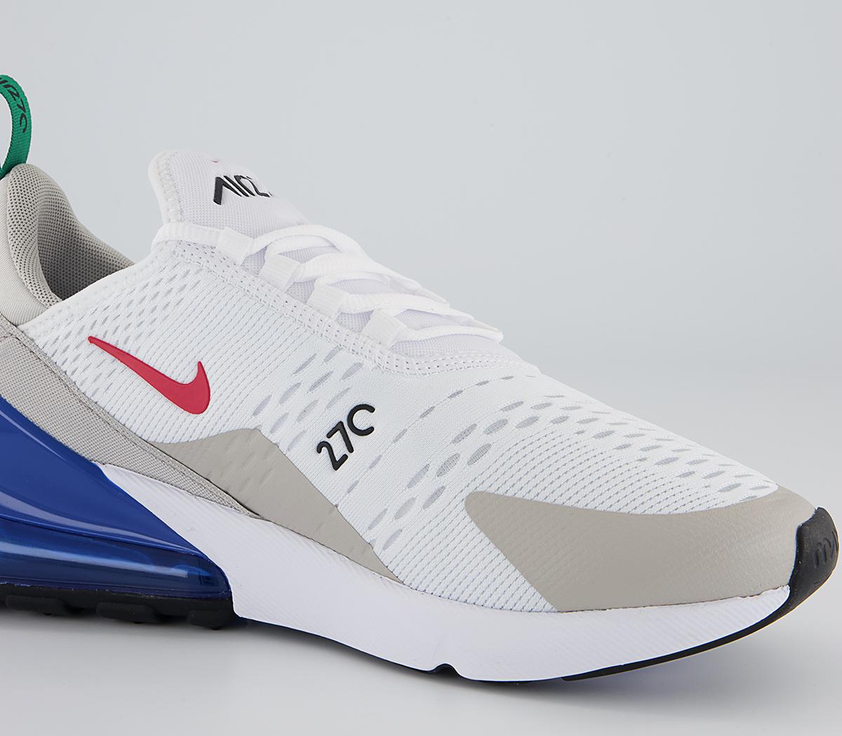 Nike Air Max 270 Trainers Nike Air Max 270 Trainers White University Red Game Royal