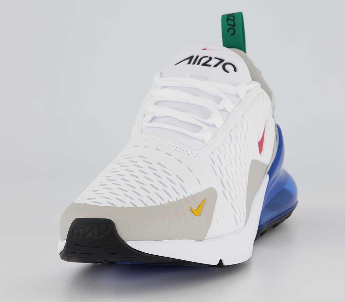 Nike Air Max 270 Trainers Nike Air Max 270 Trainers White University Red Game Royal