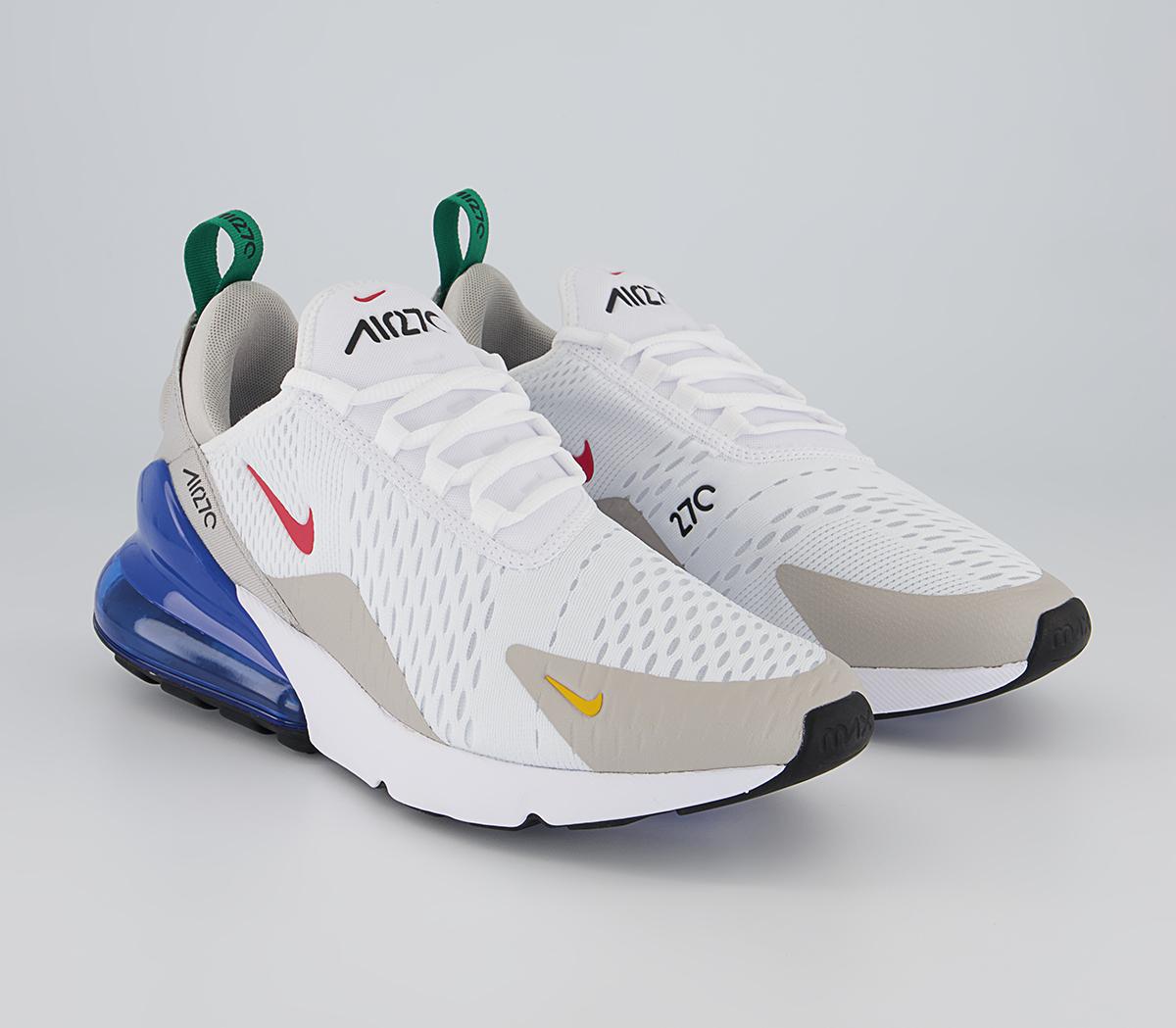 Nike Air Max 270 Trainers Nike Air Max 270 Trainers White University Red Game Royal