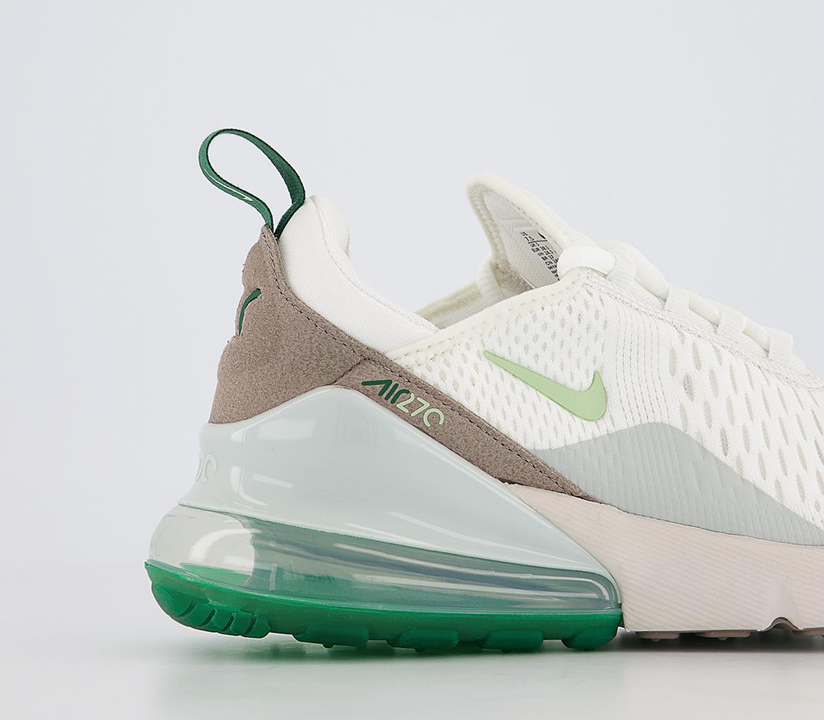 Nike Air Max 270 Trainers Summit White Honeydew Green Nike Air Max