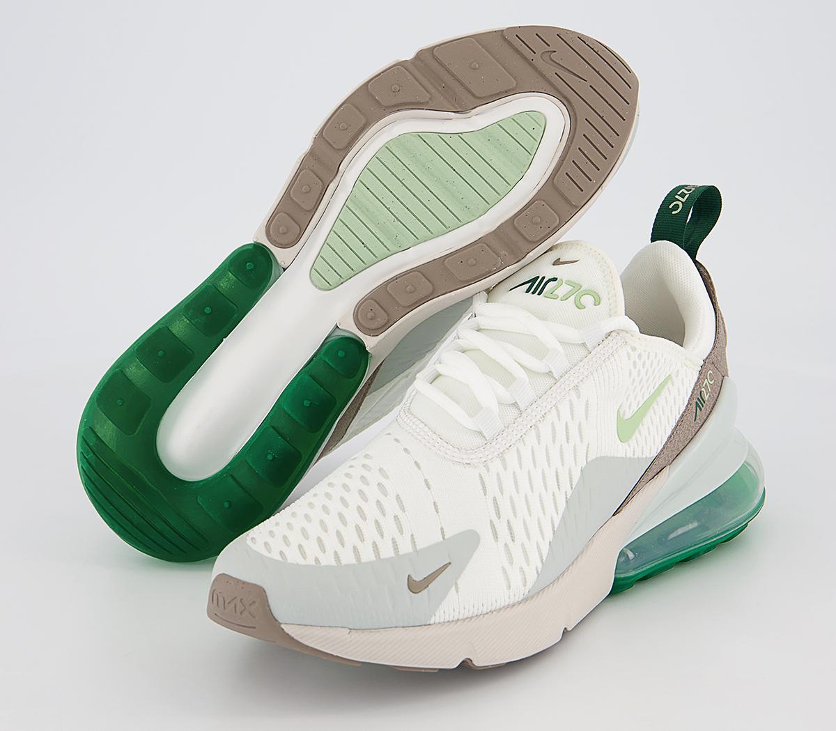 air max 270 green and white