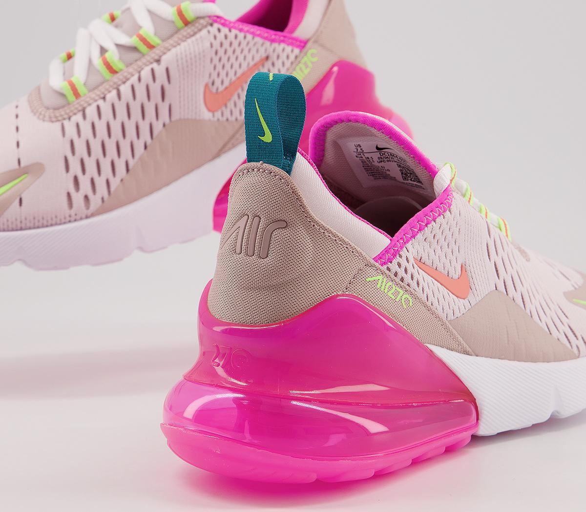 Nike Air Max 270 Trainers Barely Rose Atomic Pink Women's Trainers
