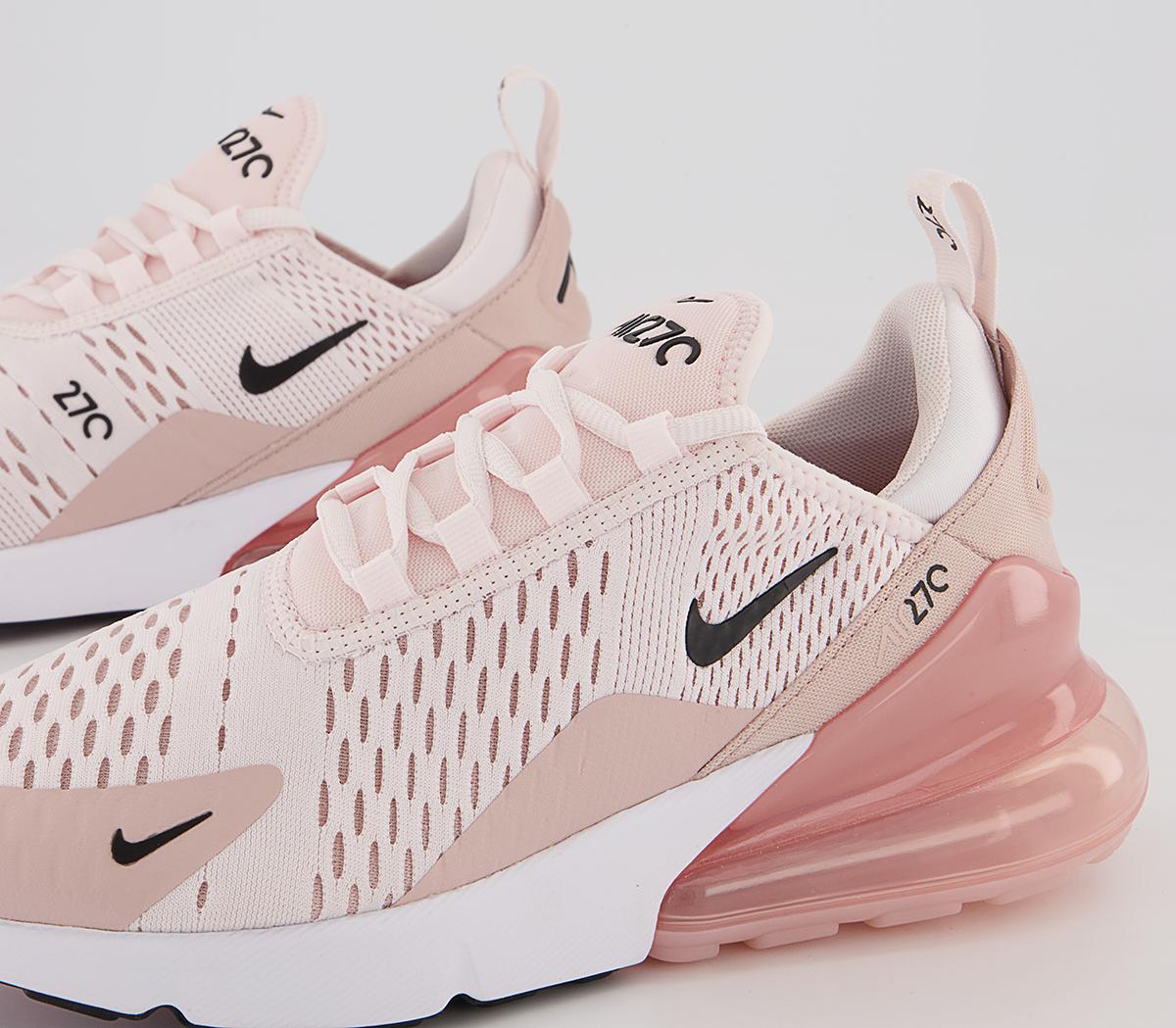 Nike Air Max 270 Trainers Nike Air Max 270 Trainers Light Soft Pink Black Pink Oxford
