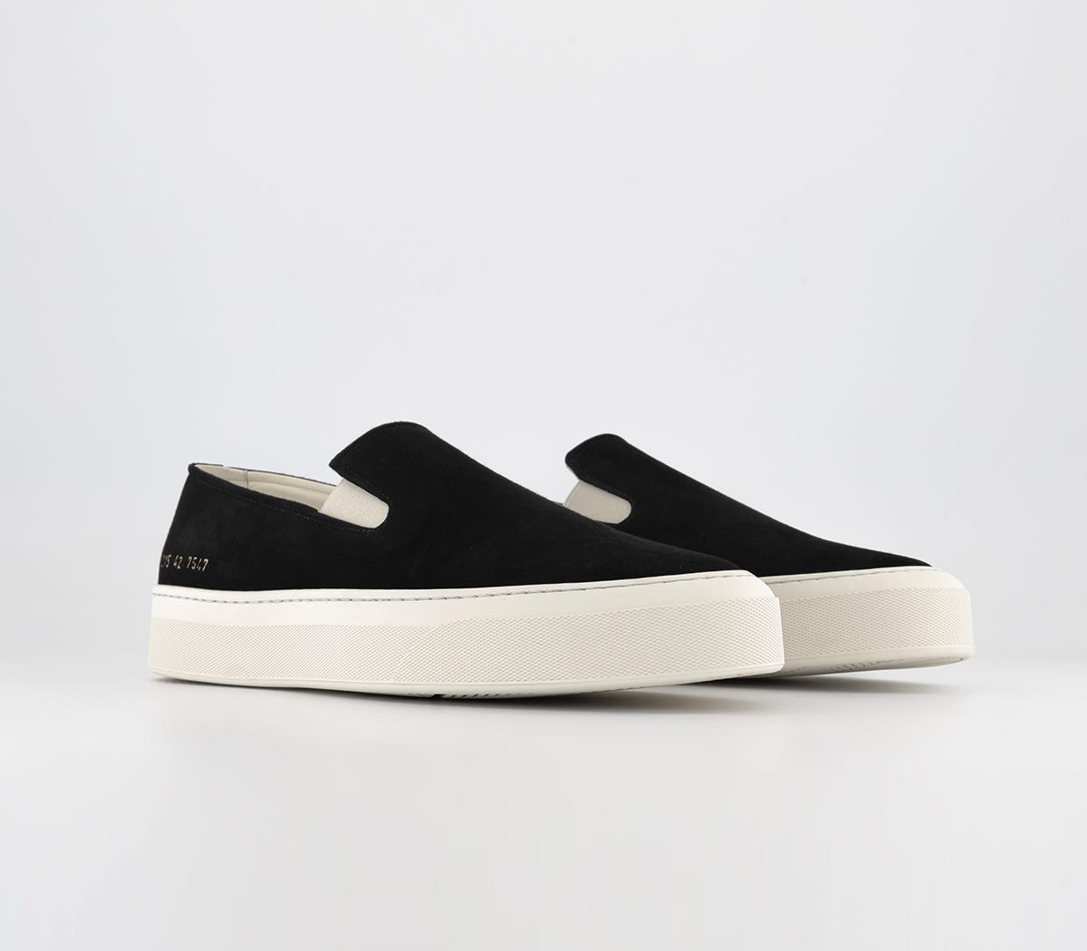 Common Projects Slip On Suede Shoes Black Women S Trainers