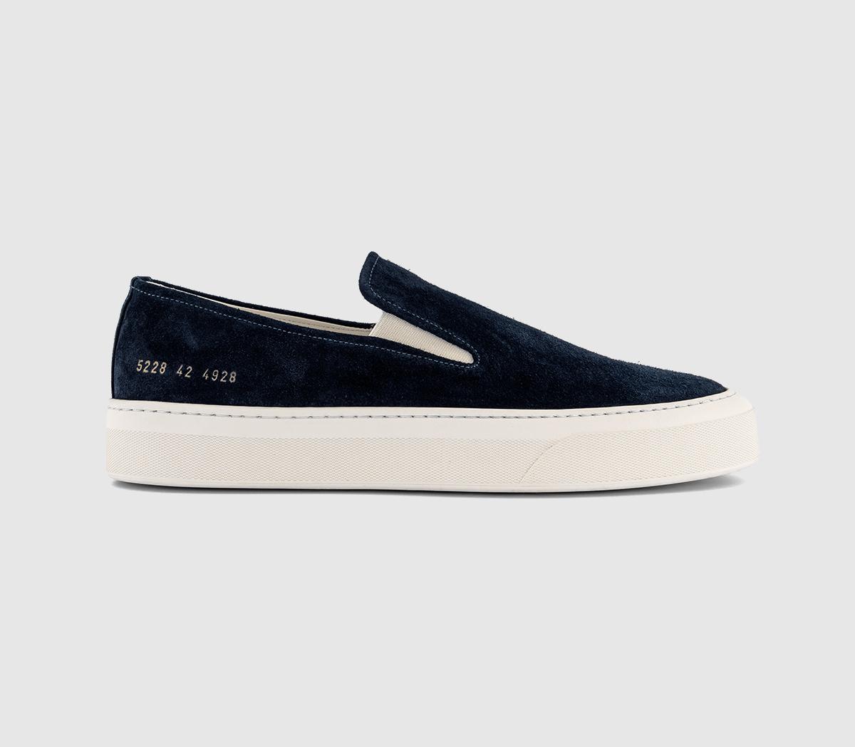 Common Projects Mens Slip On Suede Trainers Navy In Blue, 11 Common Projects Mens Slip On Suede Trainers Navy In Blue, 11