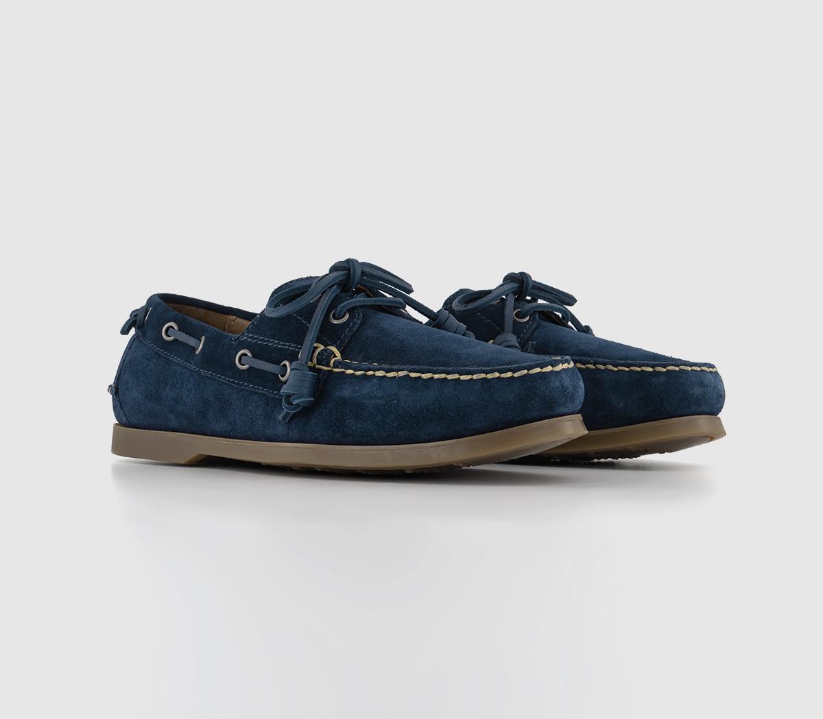 Polo Ralph Lauren Mens Merton Shoes Newport Navy Blue, 7
