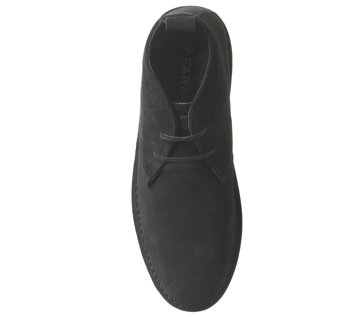 FarahLozza Desert BootBlack Suede