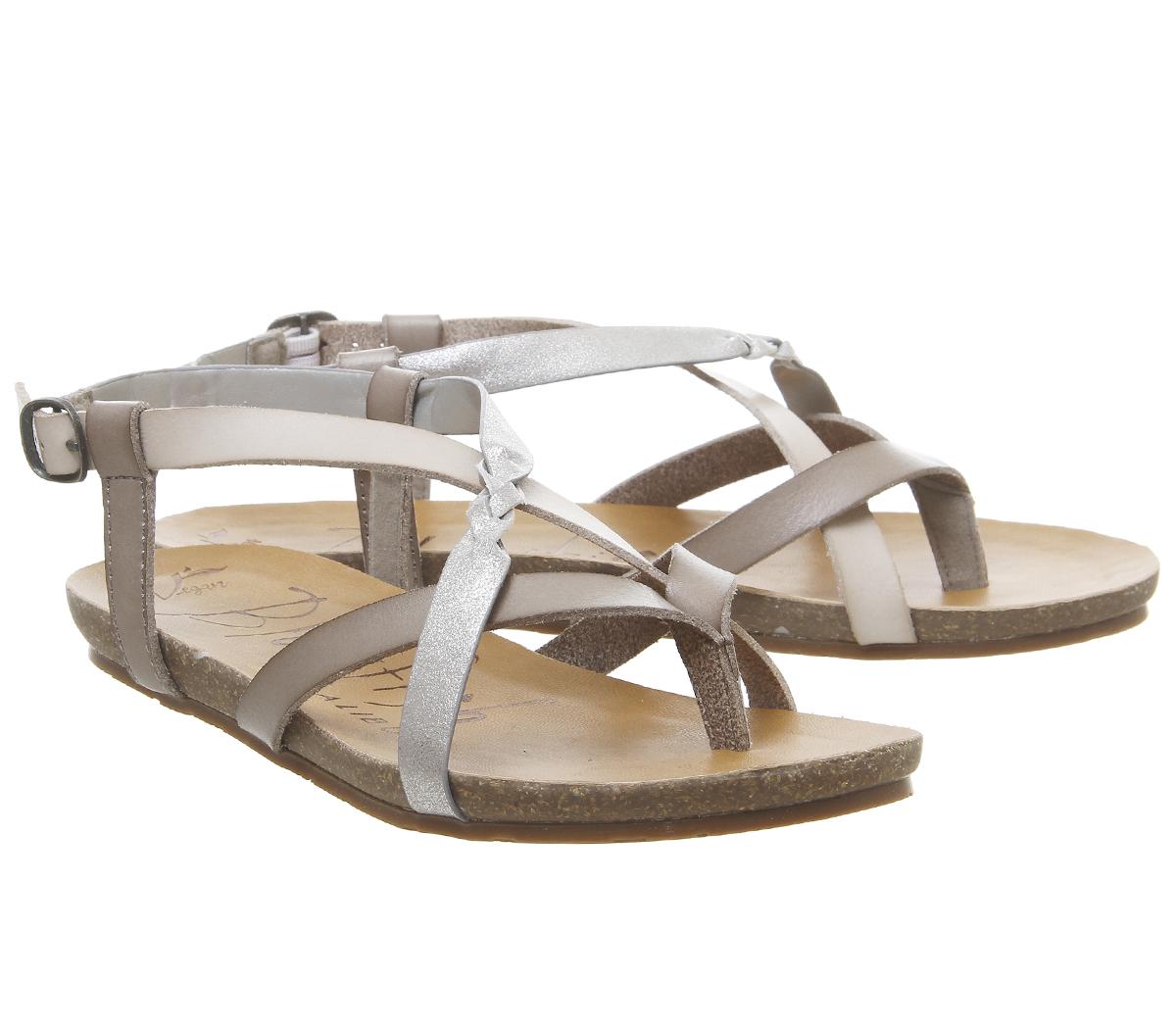 Blowfish Malibu Granola B Sandals Fog Grey Grey Mist Steel - Women’s ...