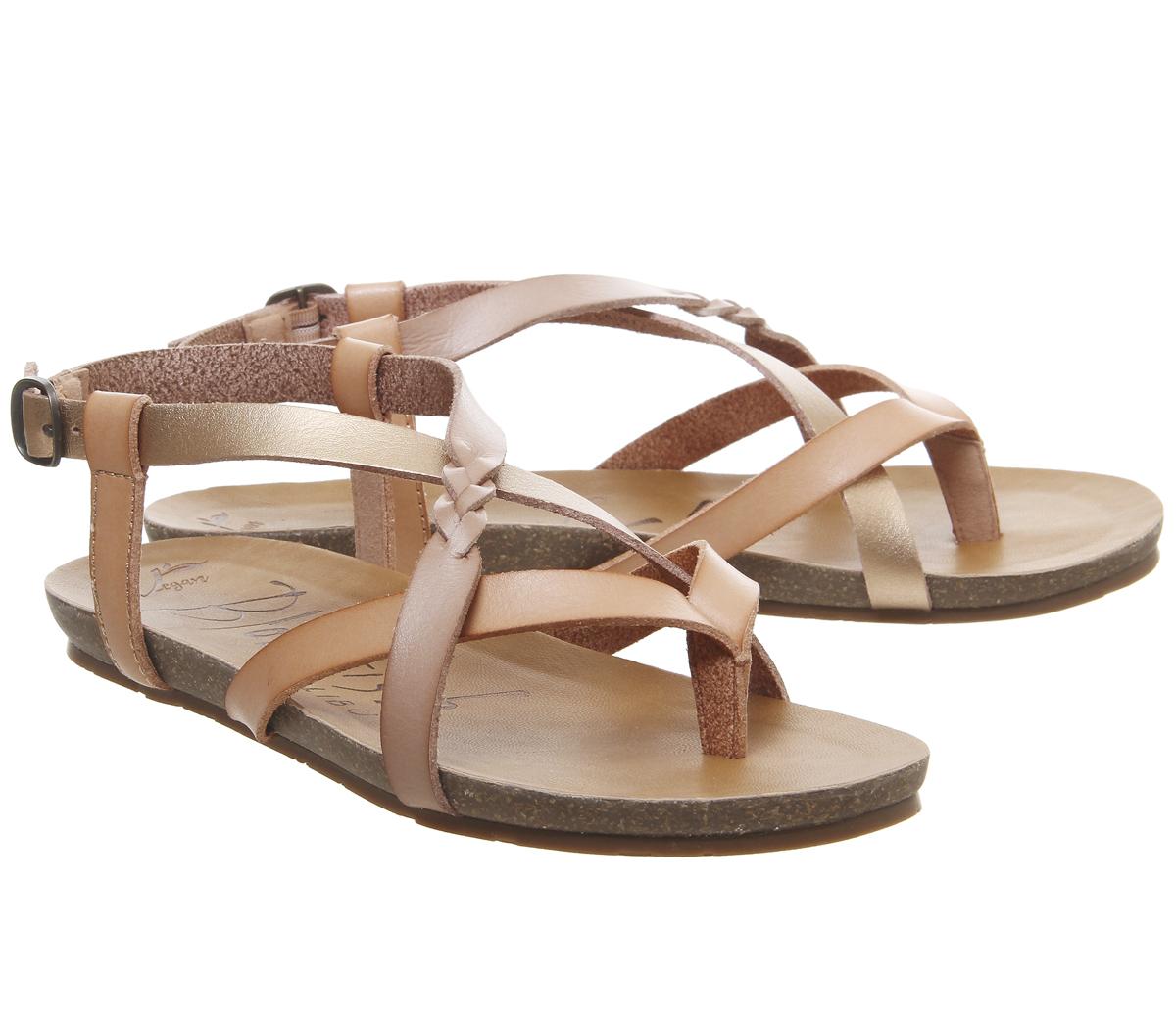 Blowfish Malibu Granola B Sandals Rose Gold - Women’s Sandals