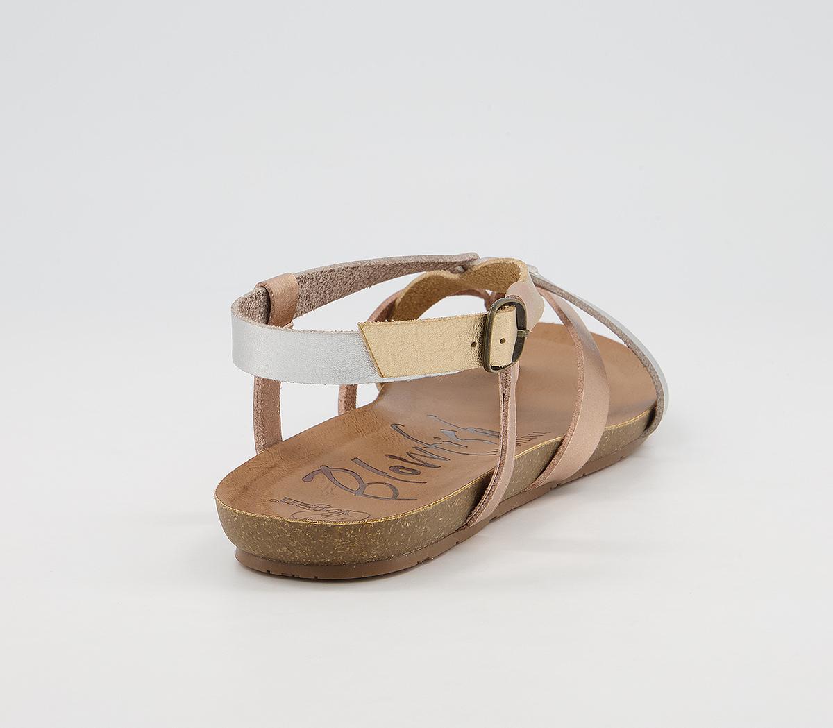 Blowfish Malibu Granola B Sandals Rose Gold Mix - Women’s Sandals