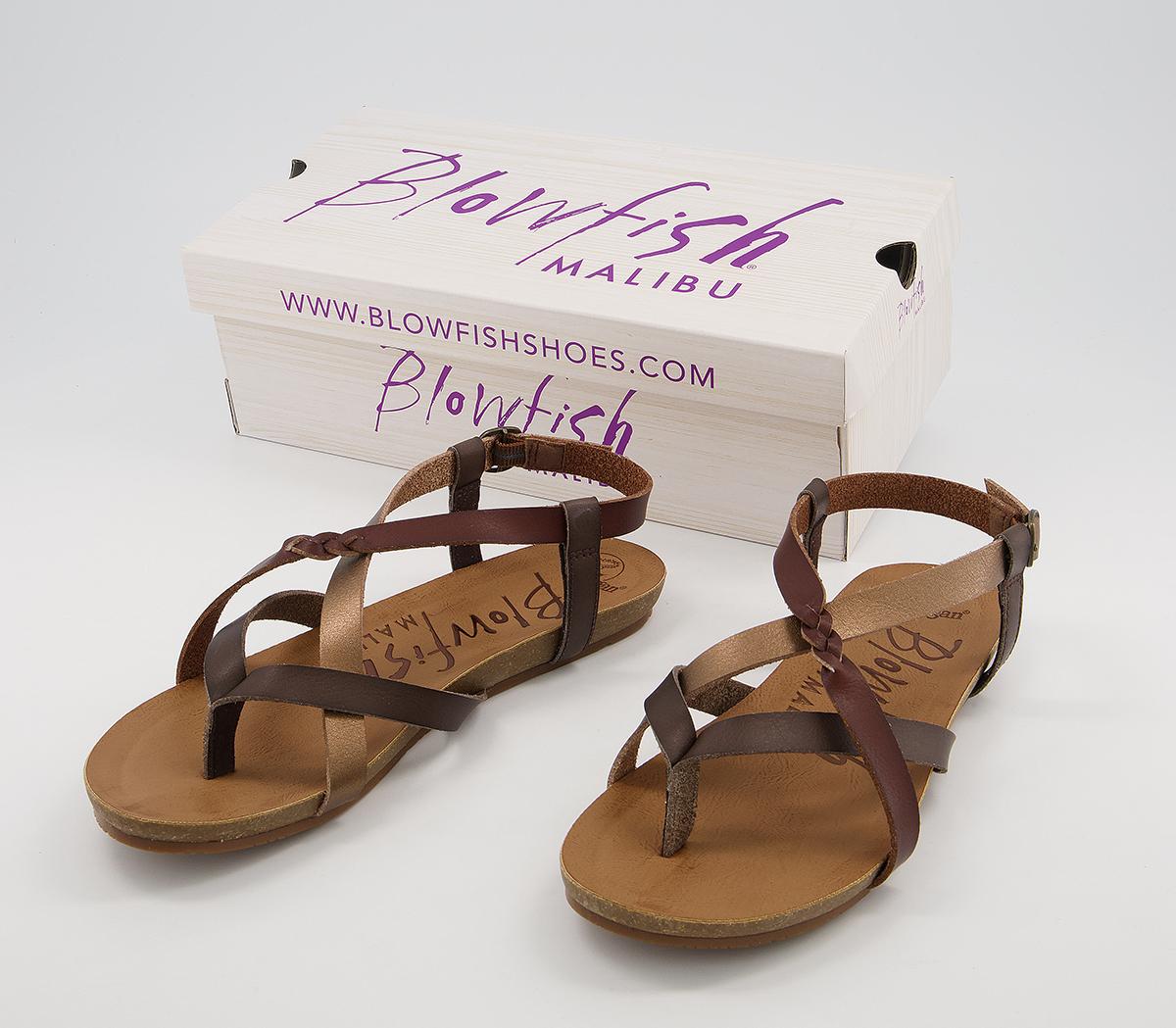 Blowfish Malibu Granola B Sandals Bronze Mix - Women’s Sandals