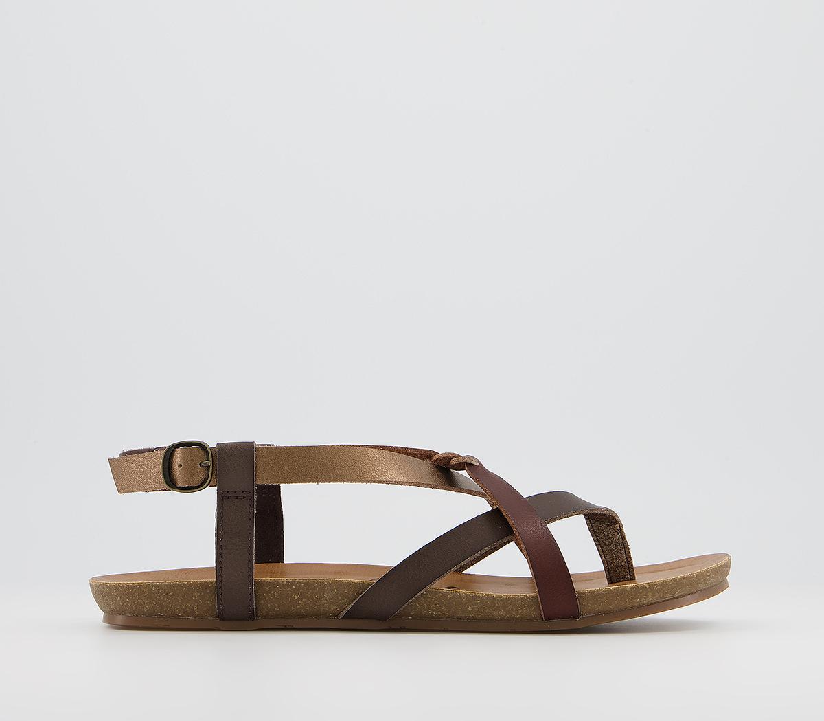 Blowfish Malibu Granola B Sandals Bronze Mix - Women’s Sandals