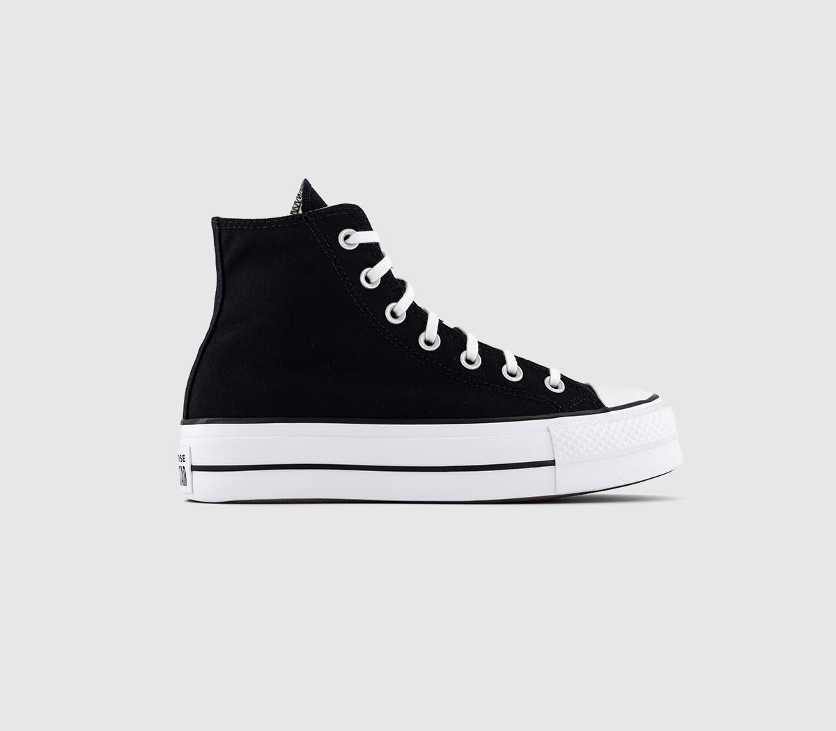 Converse All Star Platform Trainers Black White Trainers