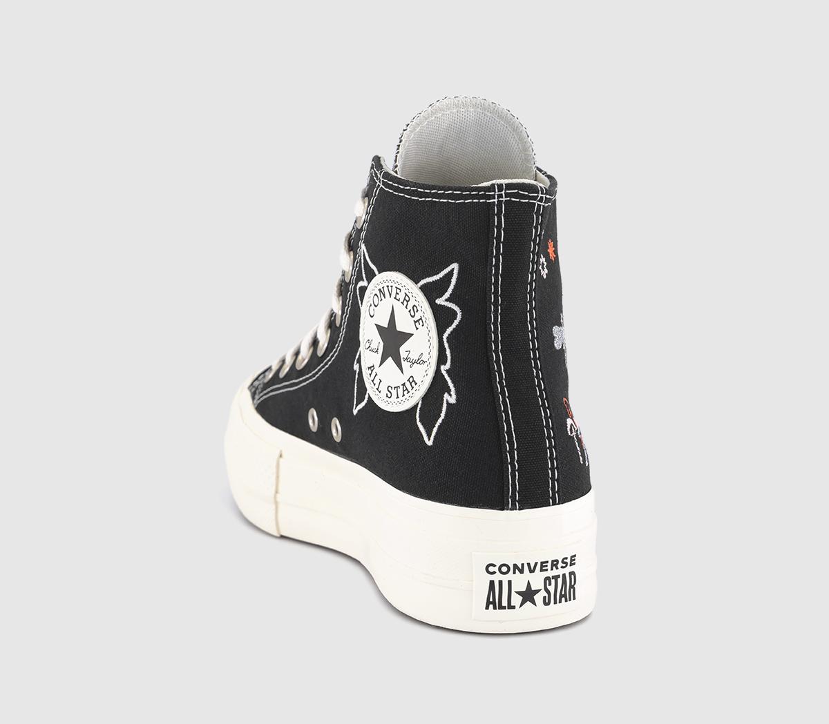 Converse All Star Lift Hi Platform Trainers Converse All Star Lift Hi Platform Trainers Black Black Egret