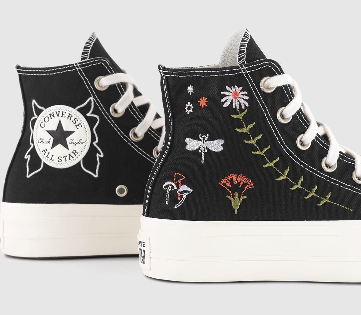 Converse All Star Lift Hi Platform Trainers Converse All Star Lift Hi Platform Trainers Black Black Egret