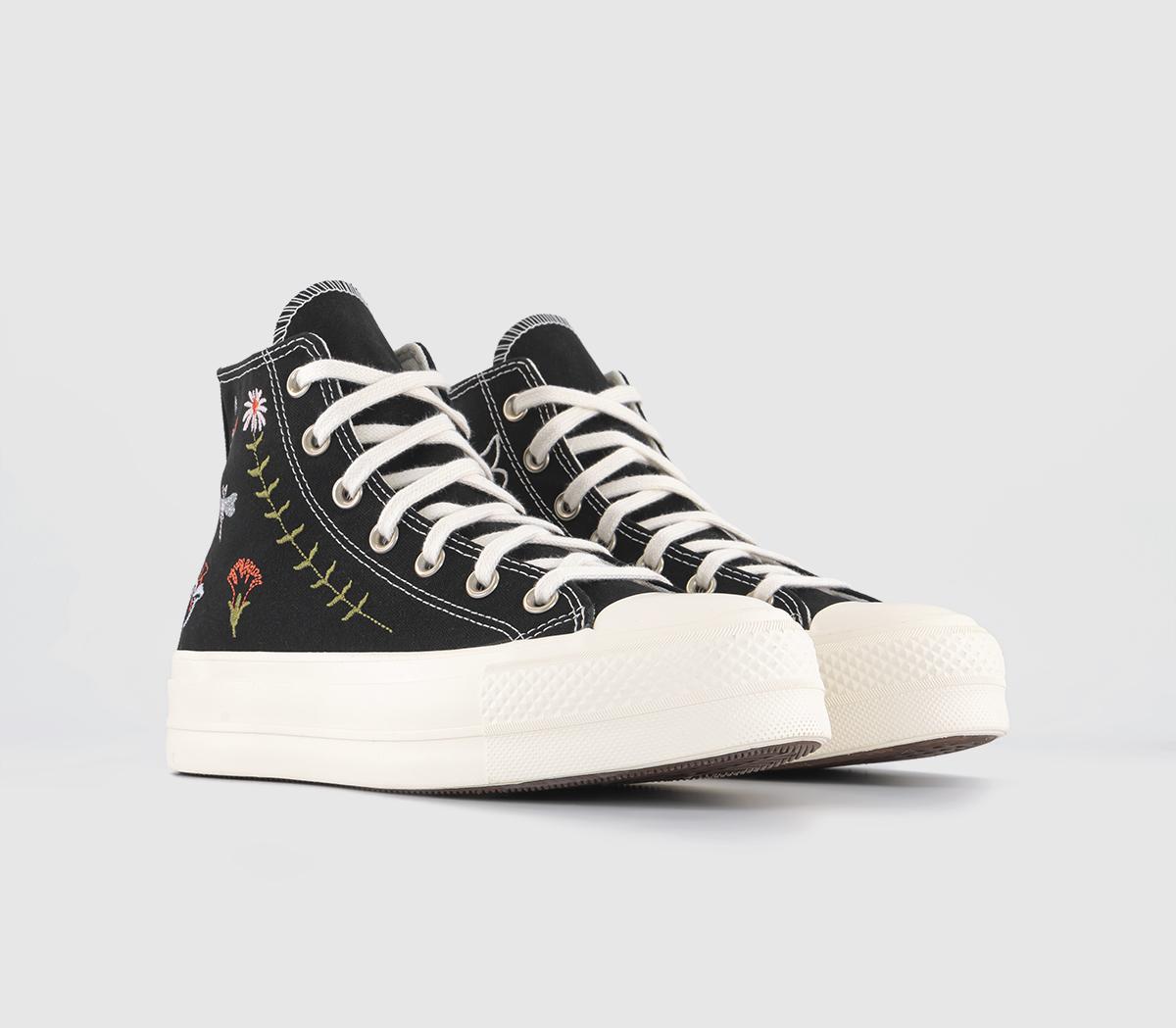 Converse All Star Lift Hi Platform Trainers Converse All Star Lift Hi Platform Trainers Black Black Egret