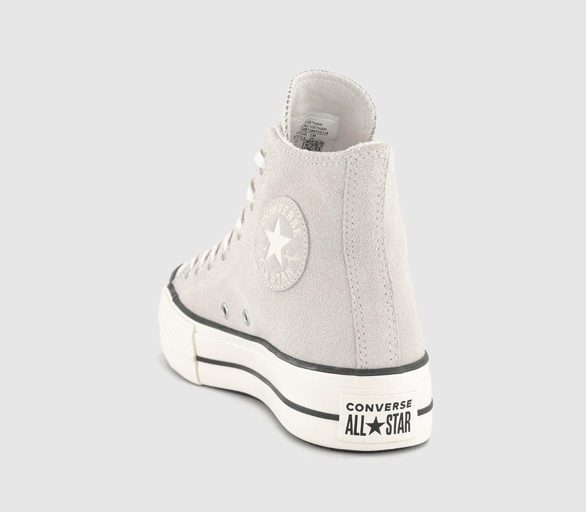 Converse All Star Lift Hi Platform Trainers Converse All Star Lift Hi Platform Trainers Egret Black Egret