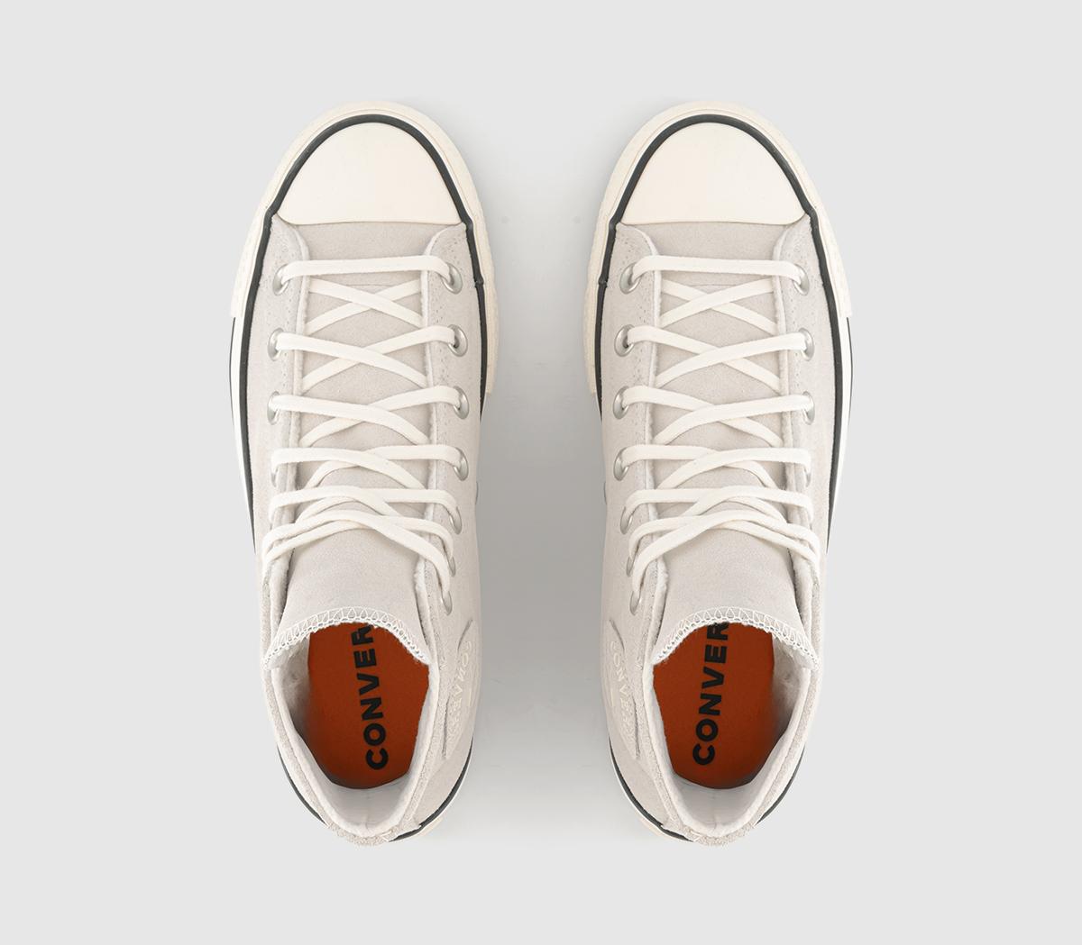 Converse All Star Lift Hi Platform Trainers Converse All Star Lift Hi Platform Trainers Egret Black Egret