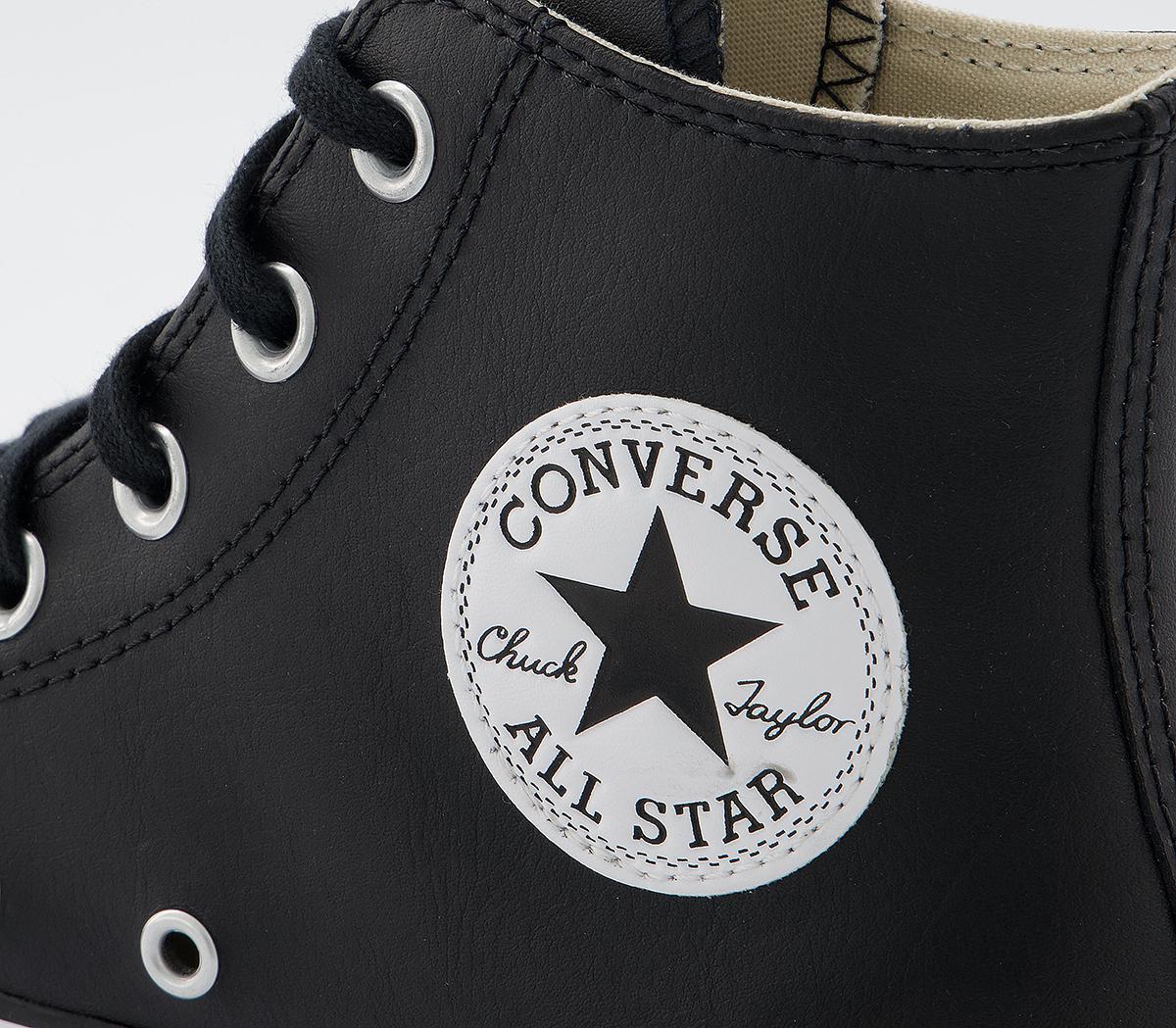 Converse All Star Lift Hi Platform Trainers Converse All Star Lift Hi Platform Trainers Black White White Leather