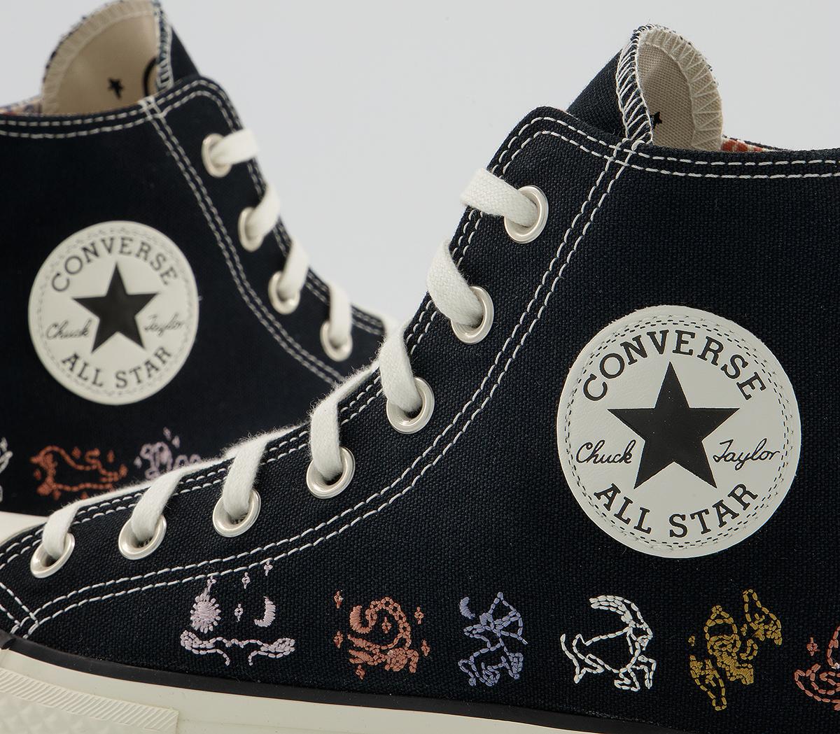 Converse All Star Lift Hi Platform Trainers Converse All Star Lift Hi Platform Trainers Black Egret Multi Mystic
