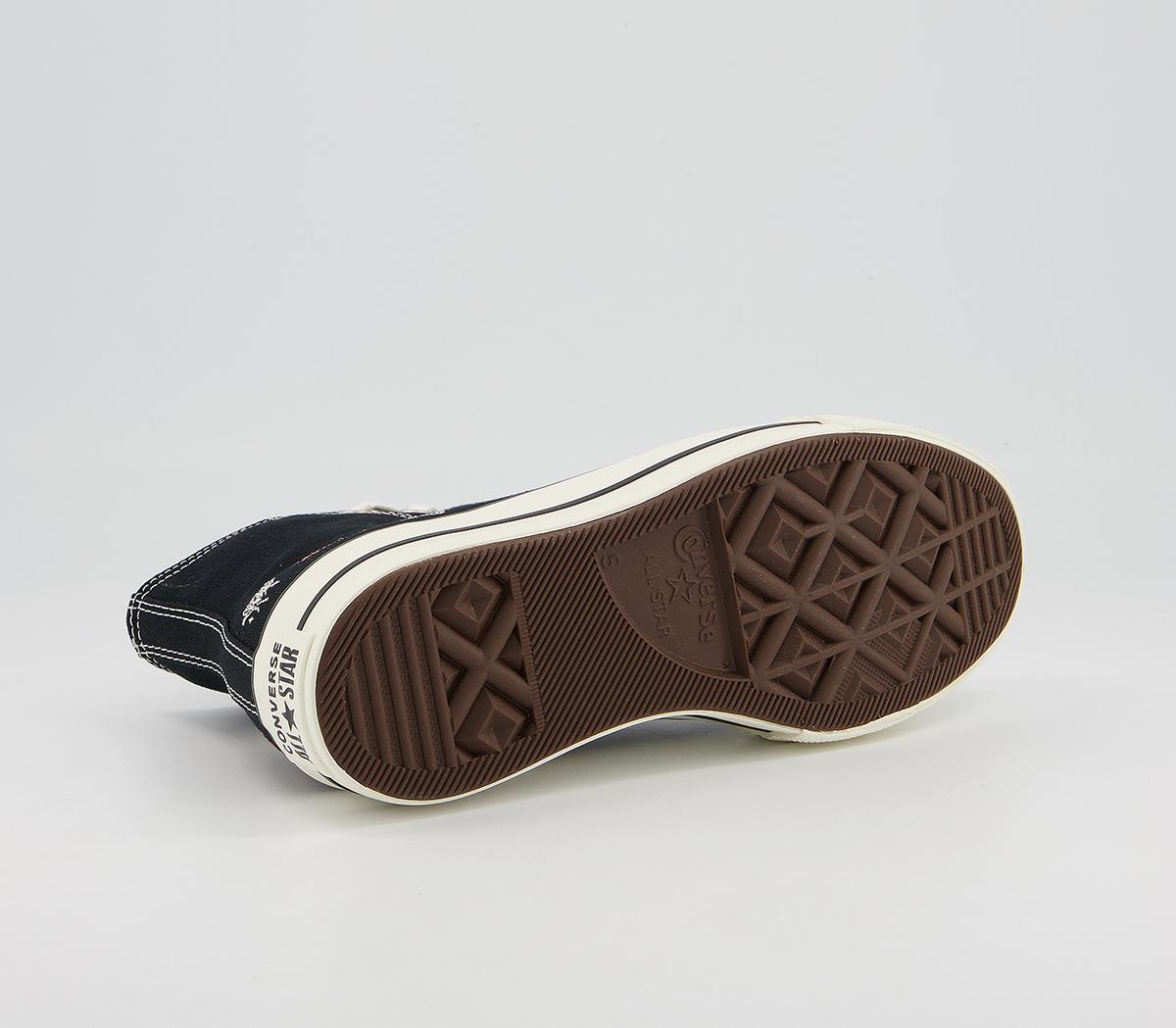 Converse All Star Lift Hi Platform Trainers Converse All Star Lift Hi Platform Trainers Black Egret Multi Mystic