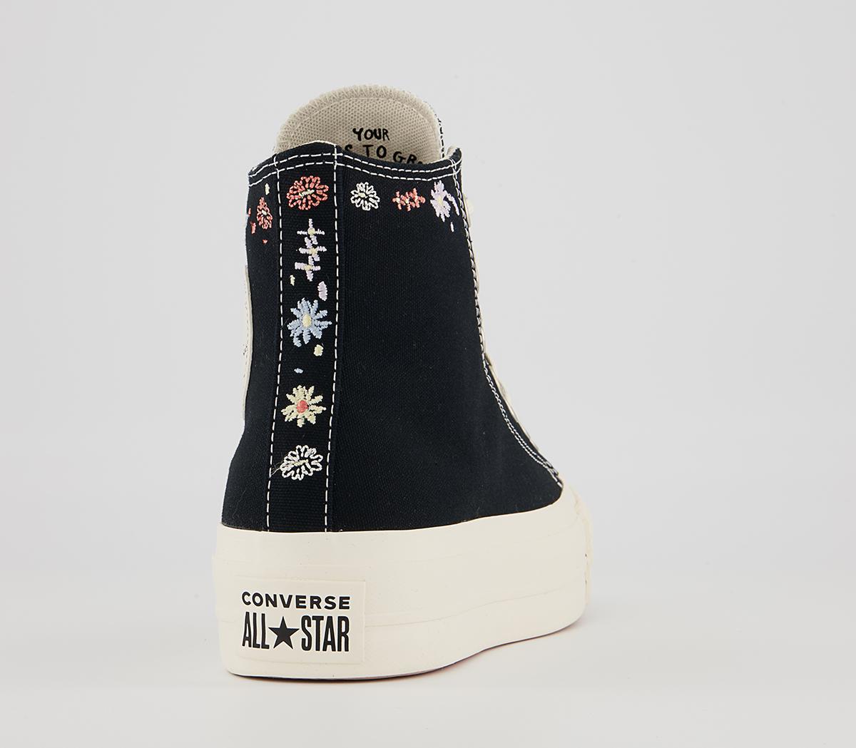 Converse All Star Lift Hi Platform Trainers Converse All Star Lift Hi Platform Trainers Black Multi Egret