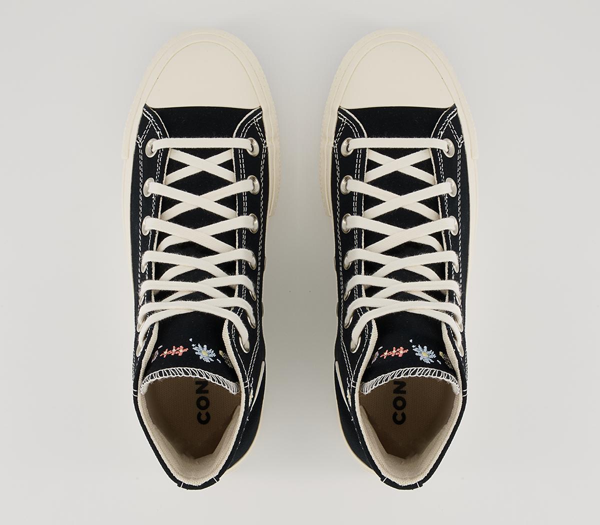 Converse All Star Lift Hi Platform Trainers Converse All Star Lift Hi Platform Trainers Black Multi Egret