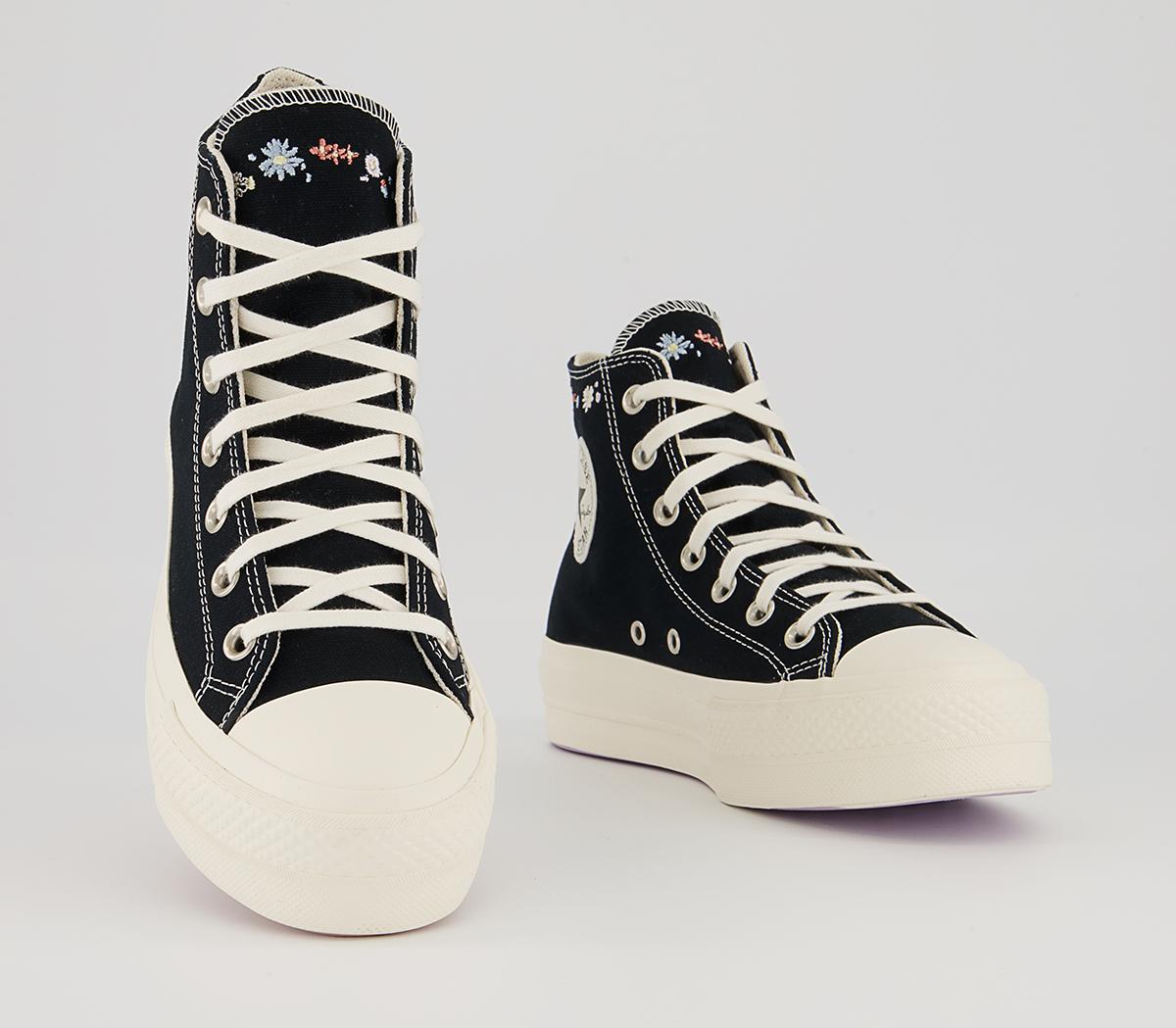 Converse All Star Lift Hi Platform Trainers Converse All Star Lift Hi Platform Trainers Black Multi Egret